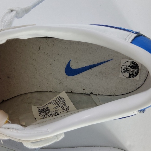 Nike White and Blue Athletic Sneakers Size 7 Men - Picture 6 of 8
